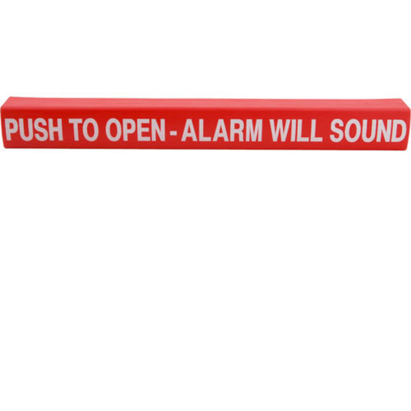 Detex Wrap, Push Pad , Push To Open, Red ECL-105417-1